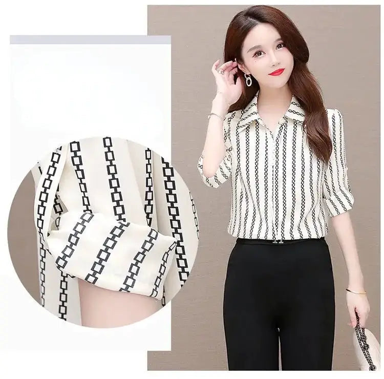 Kvinnors chiffongblus-Clothes for women-Hemnix-Hemnix