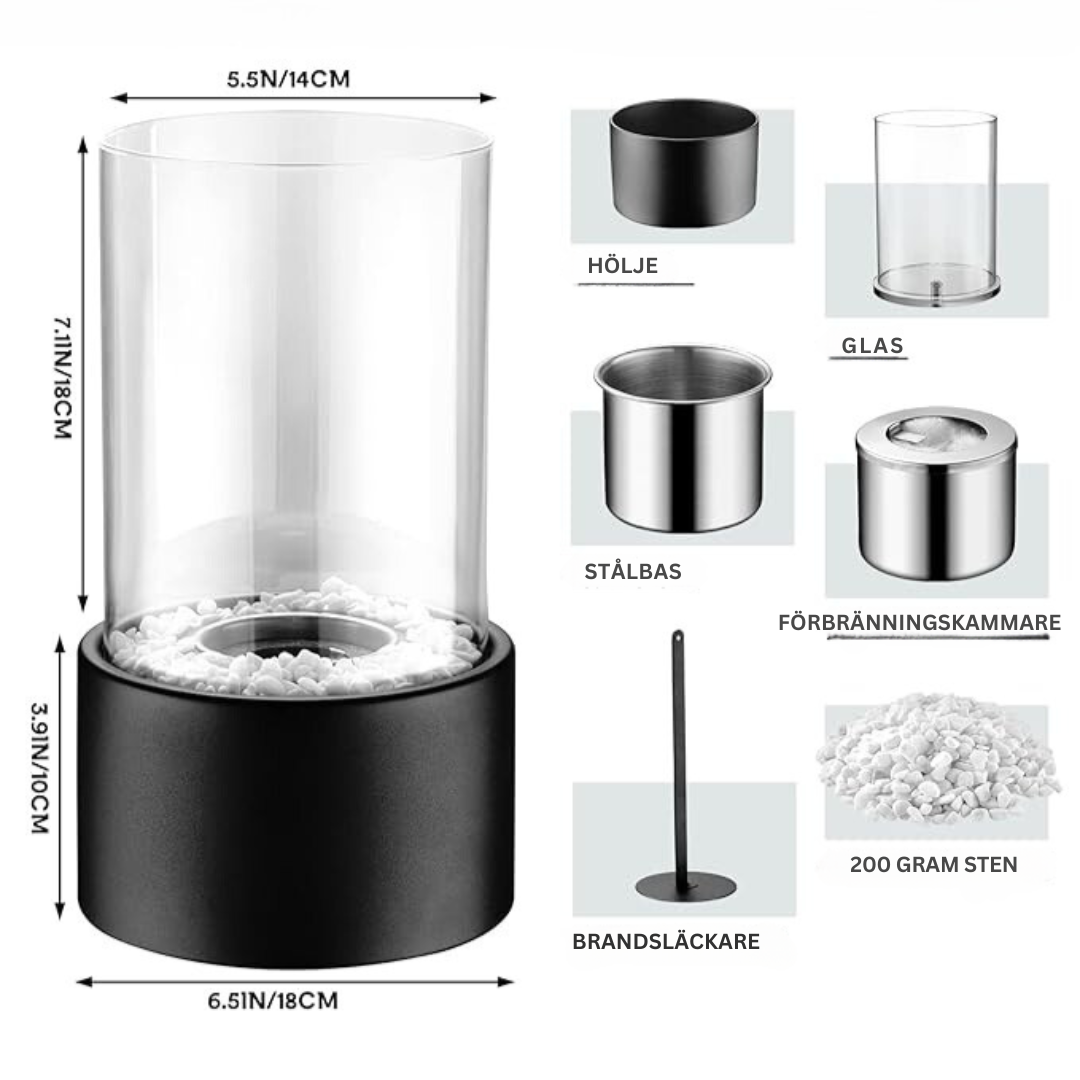 AuroraFlame – Förtrollande oljelampa i antik stil Carvallo