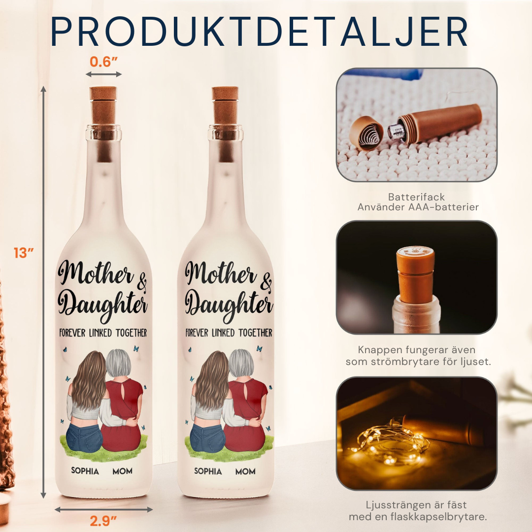 HeartStrings – Mor-och-dotter ansluten flasklampa | 1+1 Gratis Carvallo