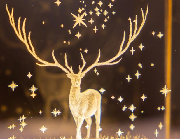 Modern träkub LED-bordslampa – Dimbar Ambient Night Light MILA Sverige