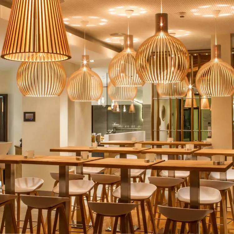 Pendellampa Bambus Naturlig Takarmatur Carvallo