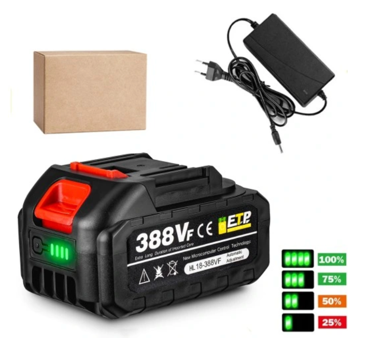 Sladdlös Elektrisk Snöskovel-VaruZ-1 litiumbatteri & laddare (Kompatibel med Makita 18V litiumbatterier i B-serien)-Hemnix