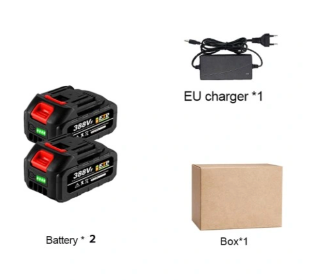 Sladdlös Elektrisk Snöskovel-VaruZ-2 litiumbatterier & laddare (Kompatibel med Makita 18V litiumbatterier i B-serien)-Hemnix