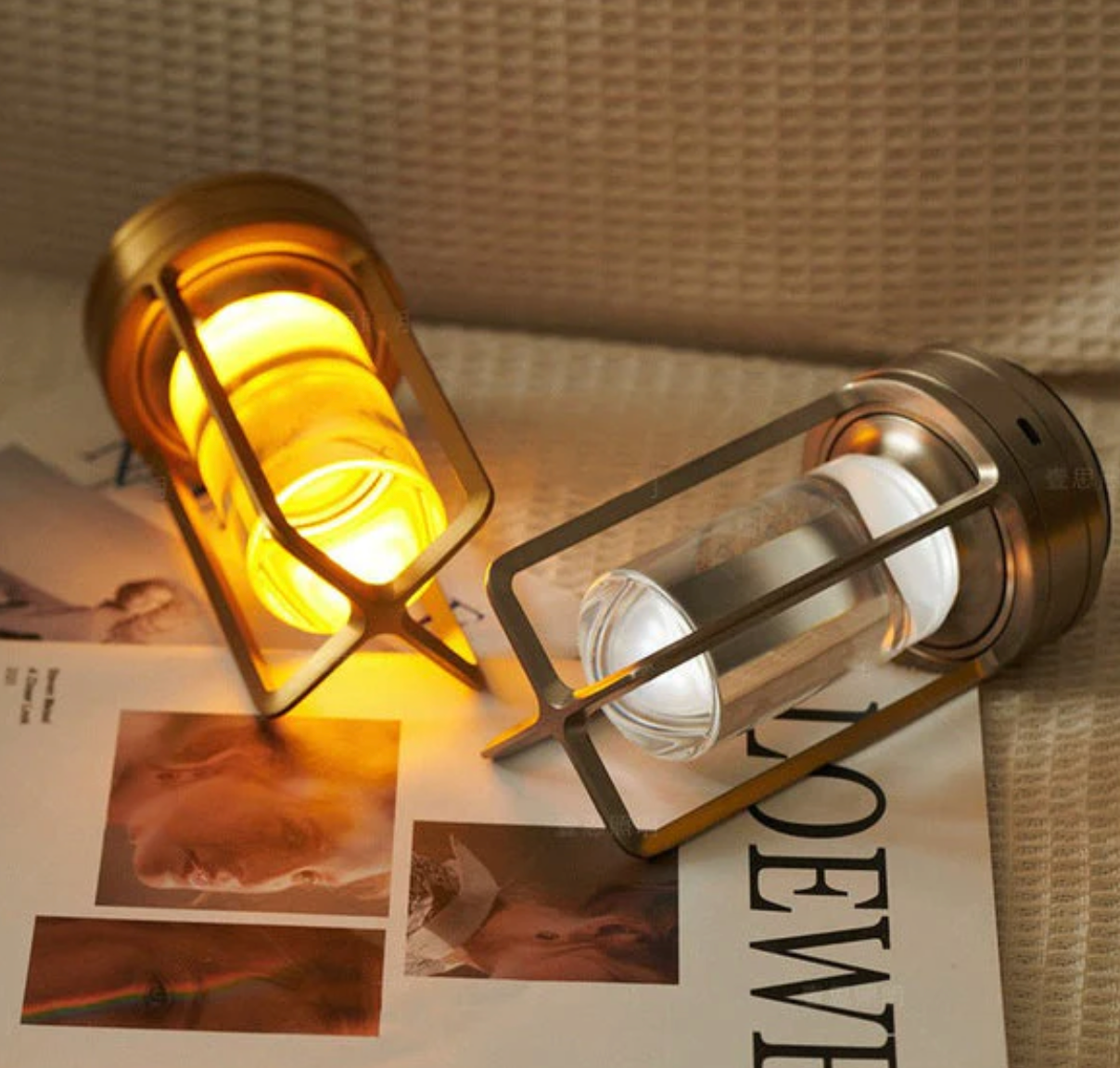 Lumière d'Orée – Trådlös designlampa i kristall och metall-VaruZ-Hemnix