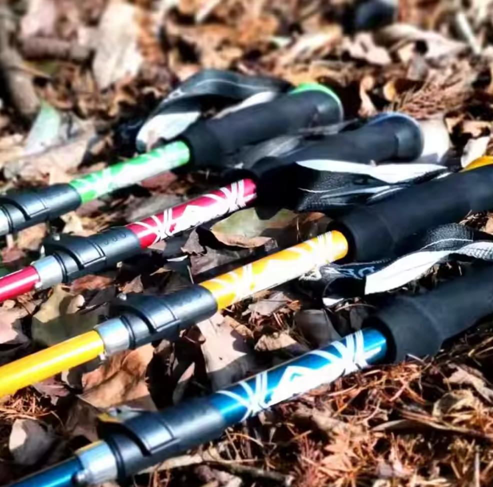 Hopfällbar gångstavar svart-VaruZ-Hemnix