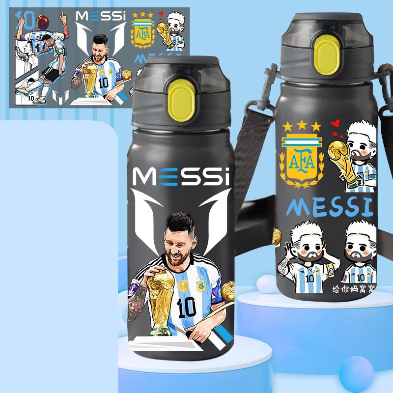 Termosflaska Messi - Fotboll Vattenflaska Footballdinho