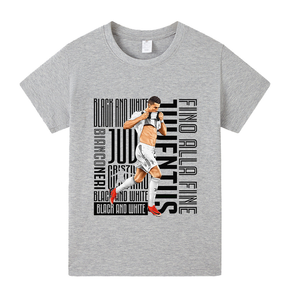 Ronaldo Fotbolls T-shirt för Barn - Juventus Footballdinho