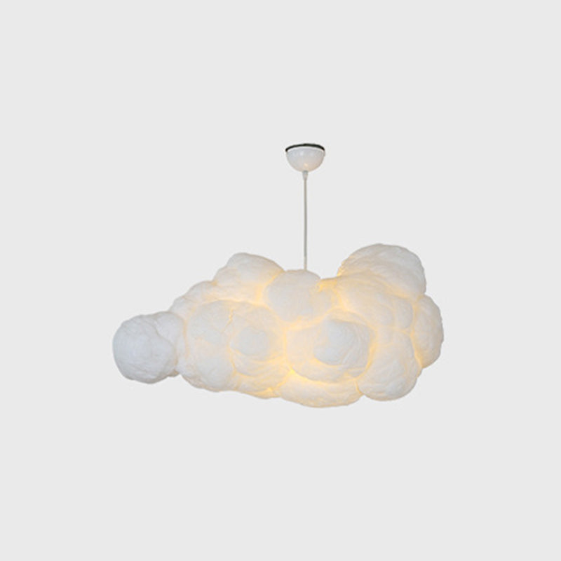 Modern vit designer cloud pendellampa för eleganta sovrum Carvallo