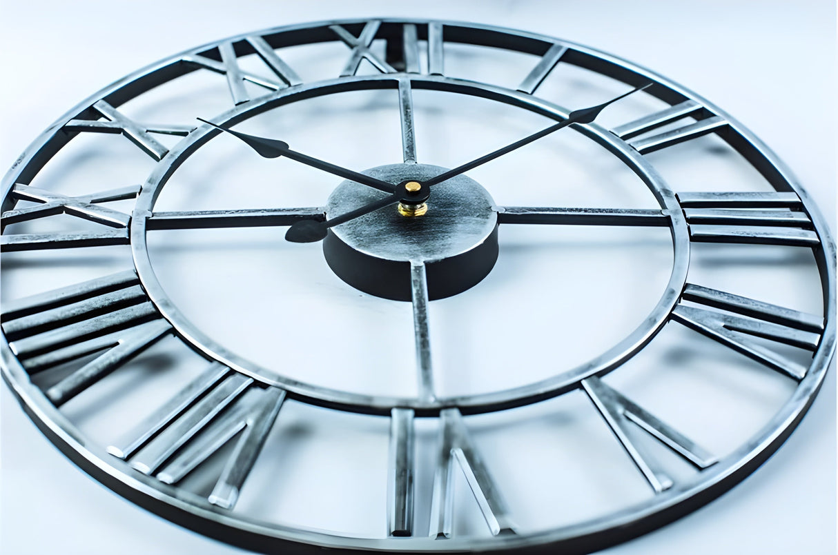 MetalFrame Klocka – Modern 3D Stor Vägghängd Klocka Carvallo