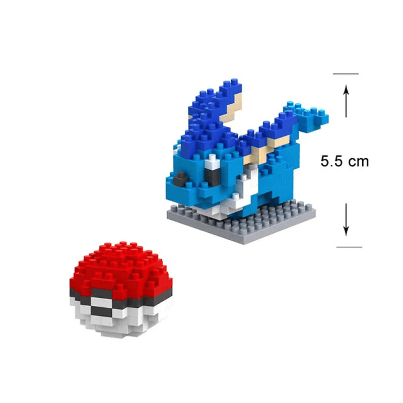 Poke Karaktärs Nanoblocks Anime Byggklossar-Byggsats-BB-SJL/PokeBall-Hemnix