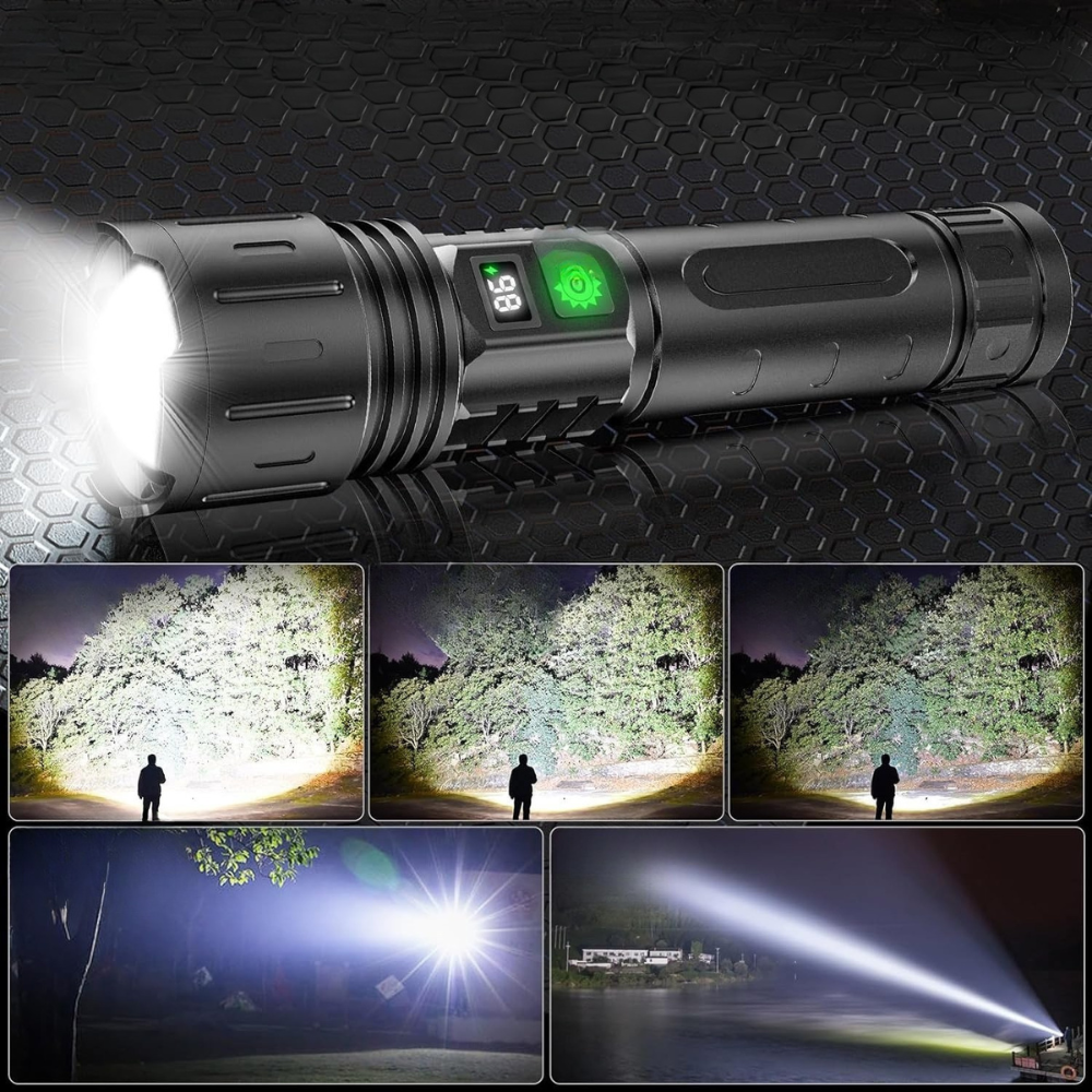 LED Ficklampa Hög Lumen Taktisk Blyertspenna Set Carvallo