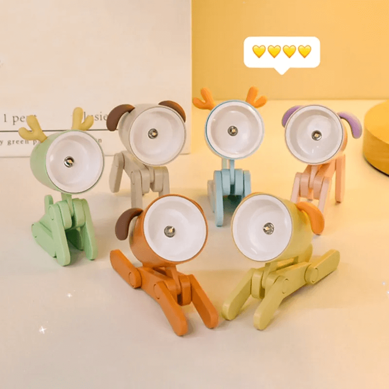 Mini Söt Husdjurslampa - Justerbar LED Skrivbordslampa, Dekorativ Nattlampa med Hjortdesign, Perfekt för Barnrum och Skrivbord-Lampa-BB-Hemnix