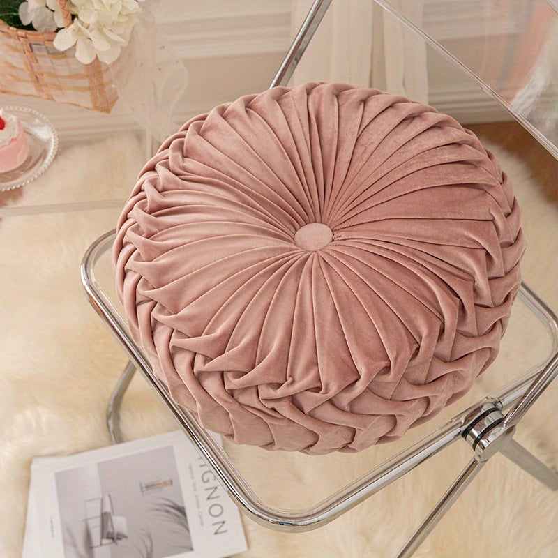 Pumpakudde - Sammet Rund Kuddfodral för Soffa, Tatami, Vardagsrum och Kontorsdekoration Carvallo