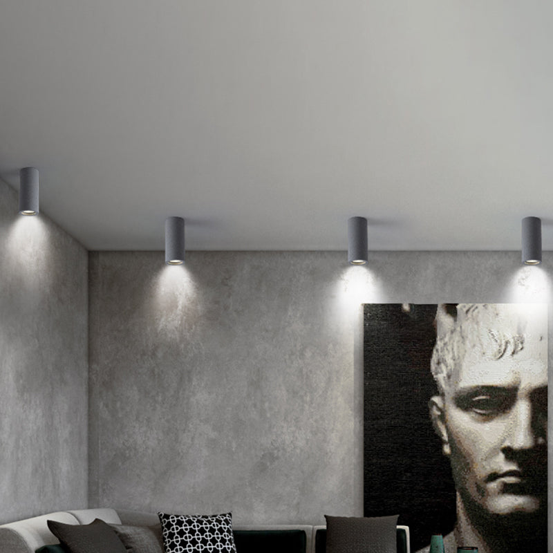 Cement Cylinder LED Taklampa - Minimalistisk Design Carvallo