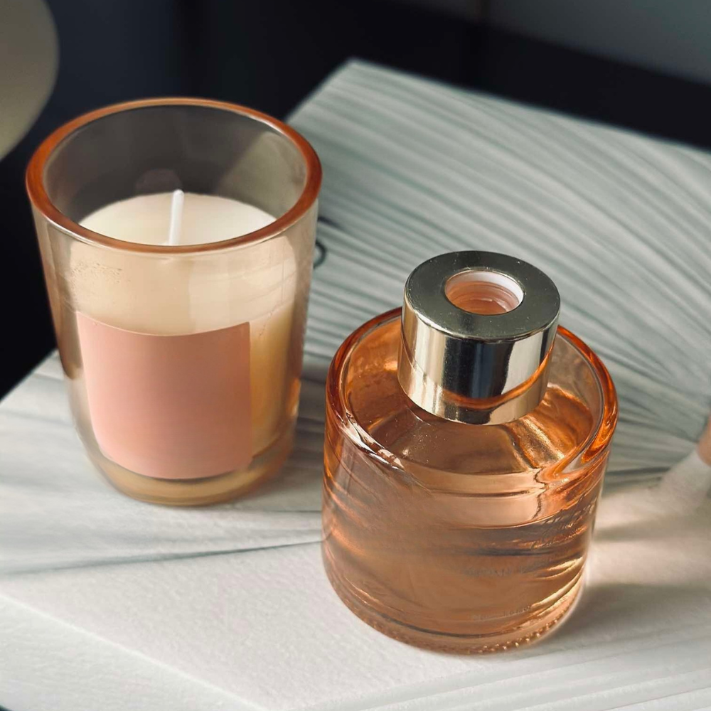 Doftljusdiffuser Glas Aromaterapi Set Carvallo