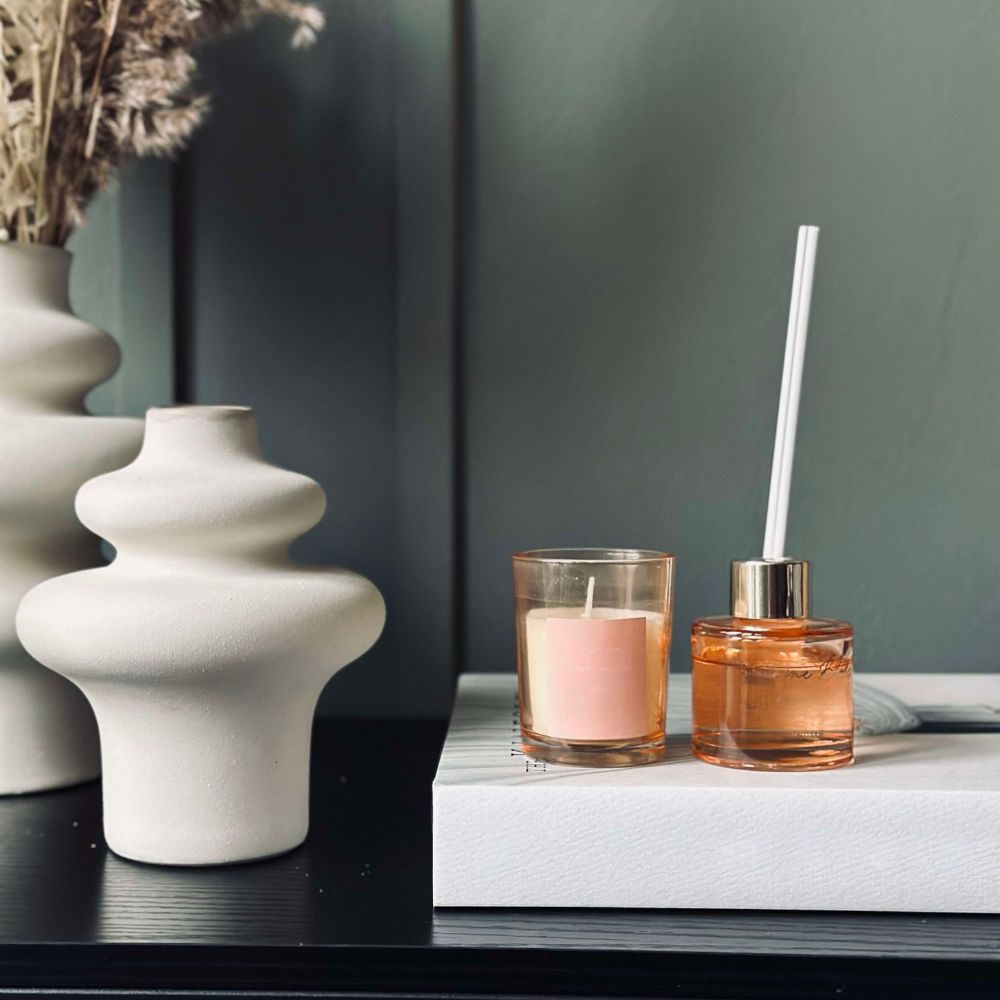 Doftljusdiffuser Glas Aromaterapi Set Carvallo