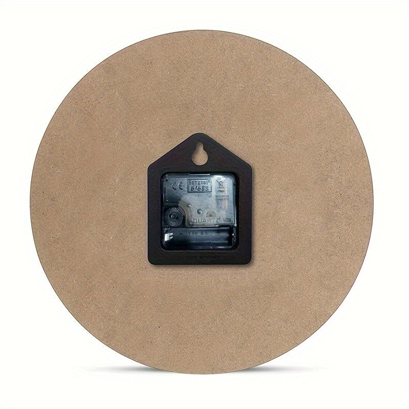 Carvallo – Tyst väggur i trä med modernt fotbollsdesign och tyst precision Carvallo