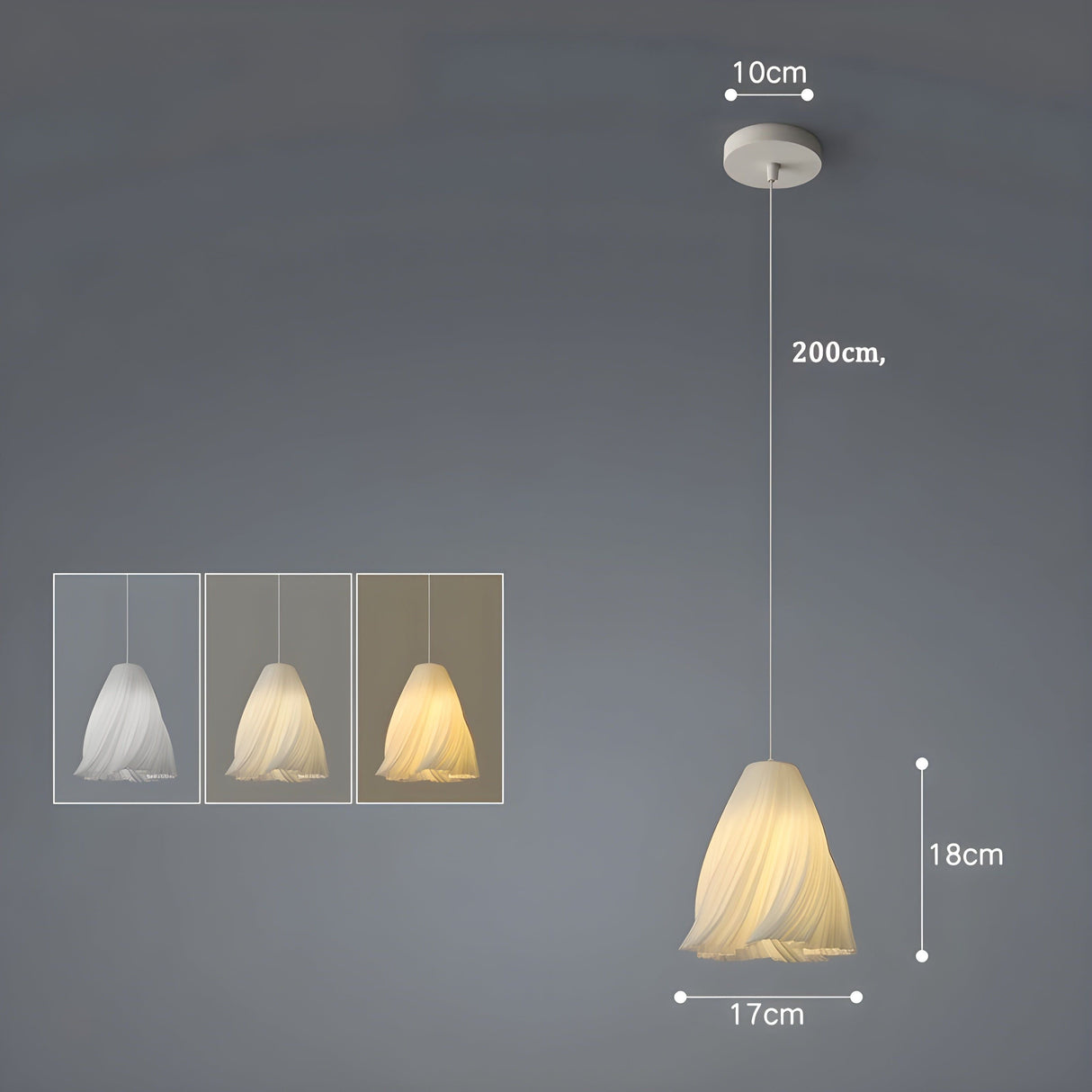 FloraBloom Light - Nordisk 3D-utskriven blomm som hänglampa Carvallo