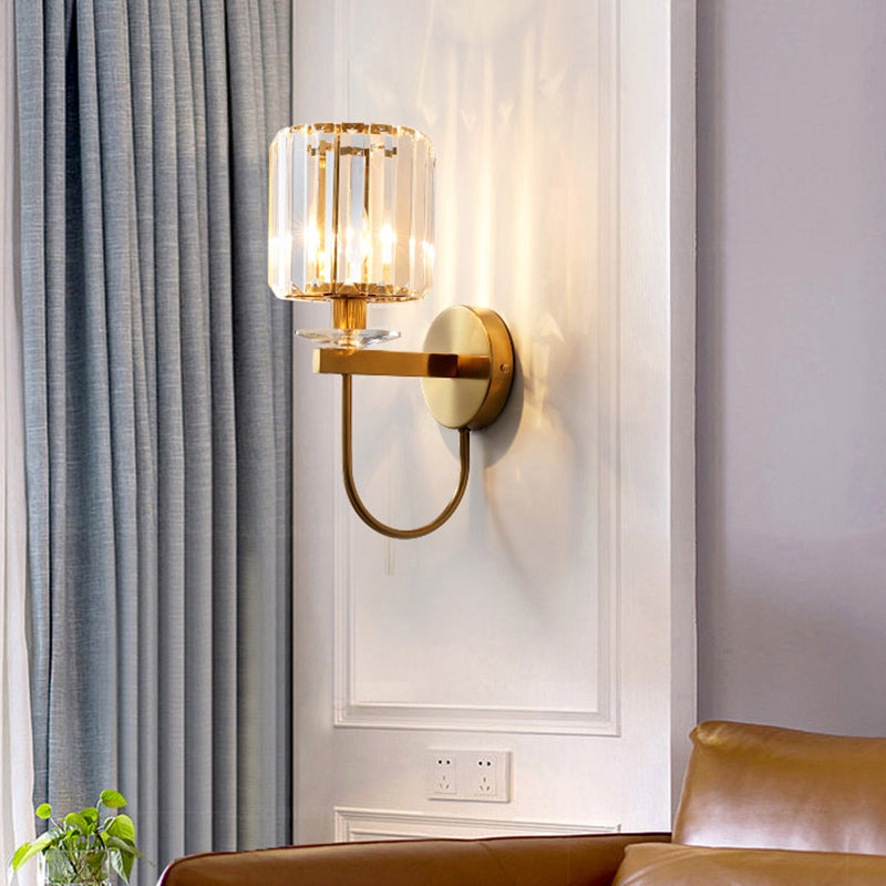 Vägglampa Guld Kristall Modern Sconces Carvallo