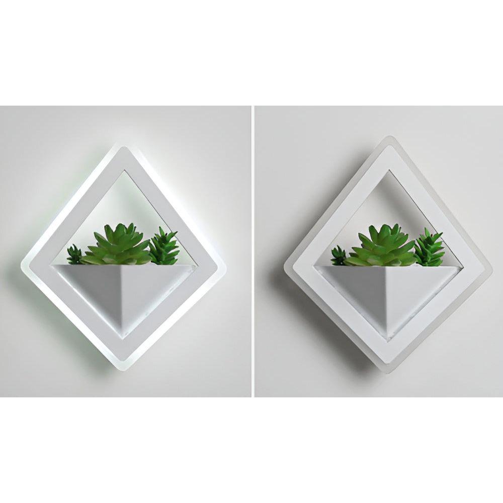 EcoChic Glow - Minimalistisk nordisk konst växtväggslampa för stilfulla glödande Carvallo