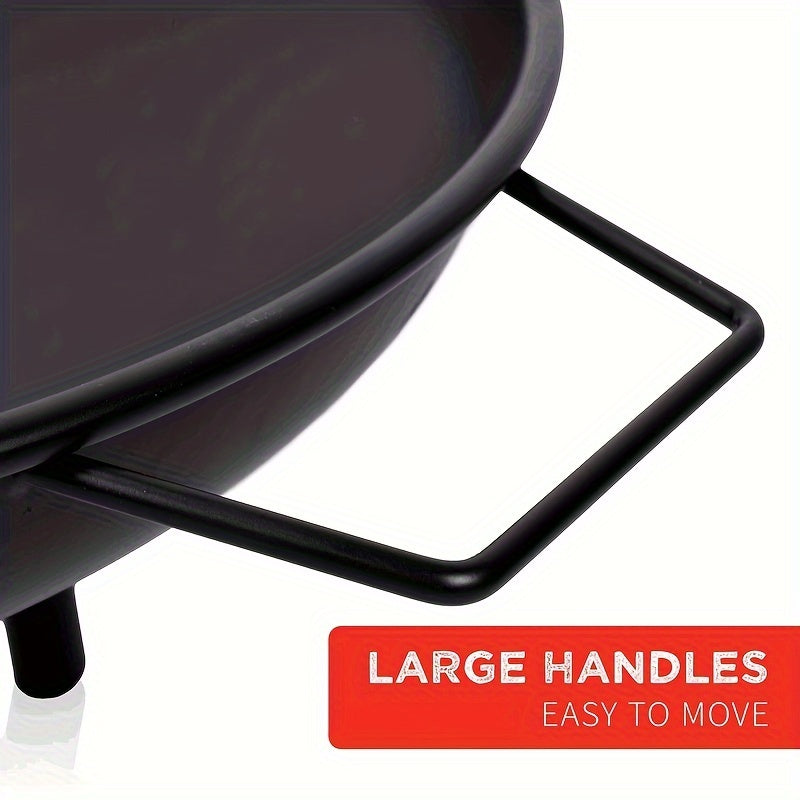 Carvallo Gusseisen Eldstad | 57,5 cm Ø | Robust & Multifunktionell | För Trädgård, Terrass & Camping Carvallo