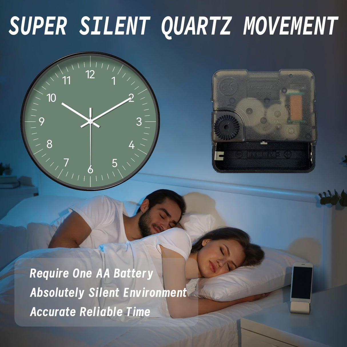 FantasyTime - Modern Tyst Väckarklocka, 20 cm Carvallo