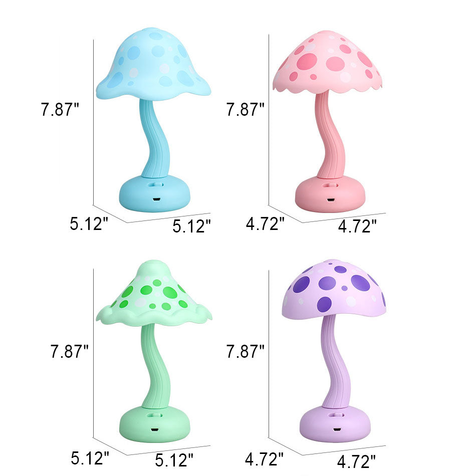 Mushroom Magic | Modern Creative USB-uppladdningsbar LED-bordslampa för barn MILA Sverige