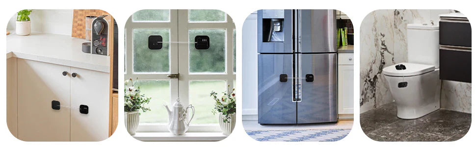 RoyaleGlow Kylskåpslås 2-pack för säker livsmedelsförvaring Carvallo