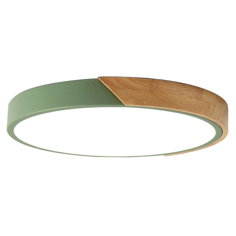 Modern LED Taklampa för Sovrum - Akryl och Metall Rund Inbyggnadsbelysning Carvallo