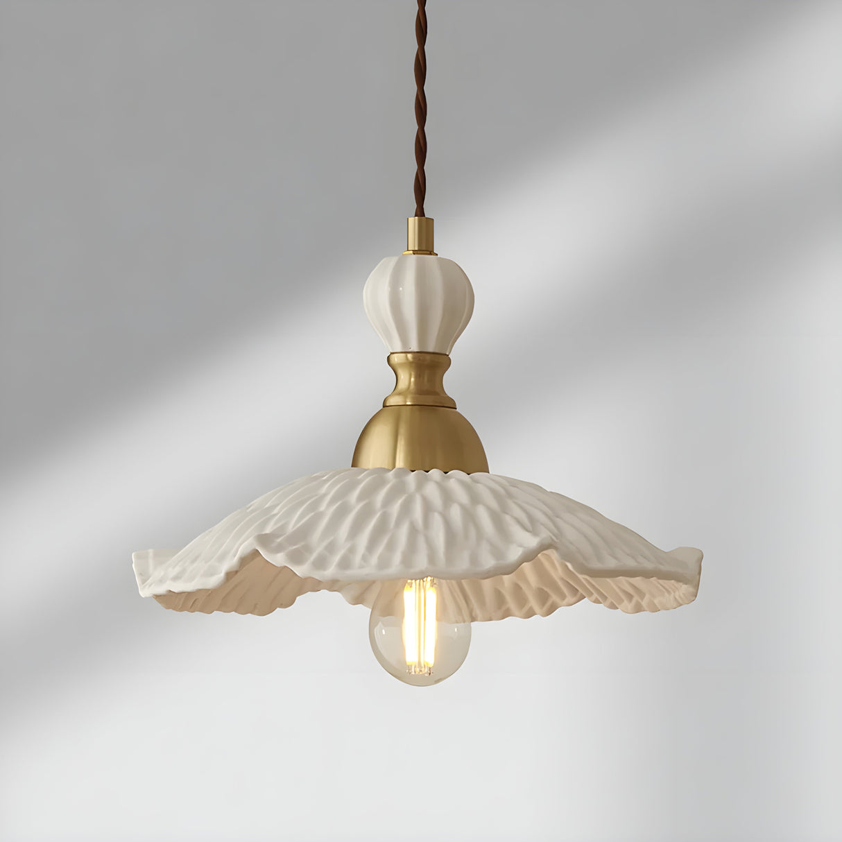 FleurBrass Light - Modern Japansk Transparent Hänglampa Carvallo