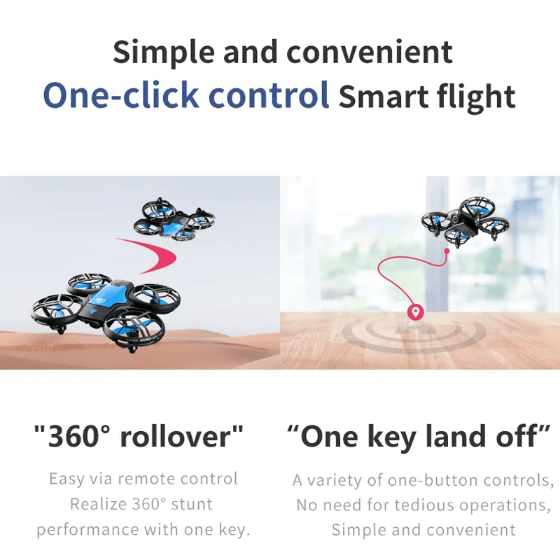 Mini RC Drönare – 480P Kamera WiFi FPV, Höjdhållning och Vikbar Design-Radiostyrt-BB-Hemnix