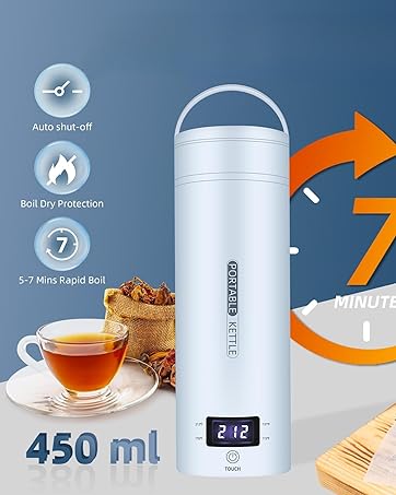 Luxora Bärbar Elektrisk Resekanna för Varma Drycker Carvallo