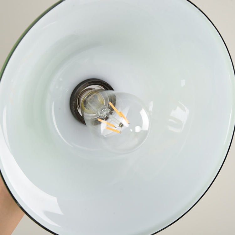 Smaragdgrön taklampa i glas MILA Sverige