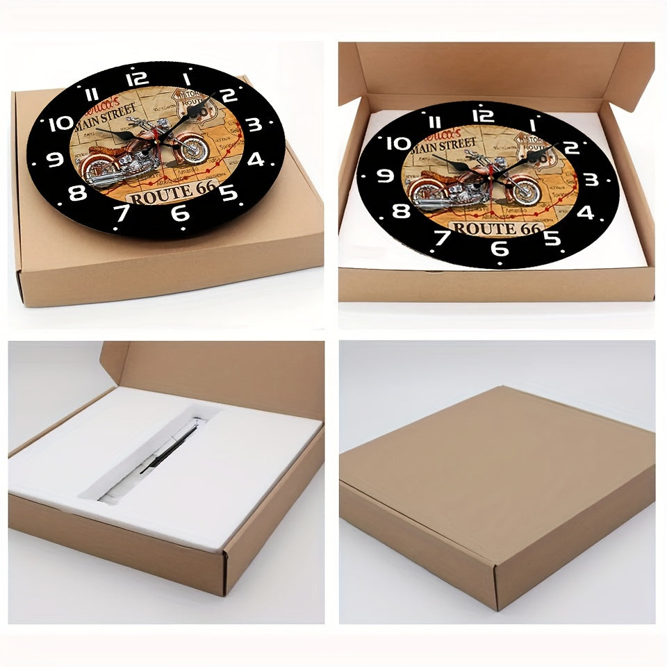 Minimalistisk Träväggklocka – Stilren, Ingen Tikande Ljud, Perfekt för Inredning Carvallo