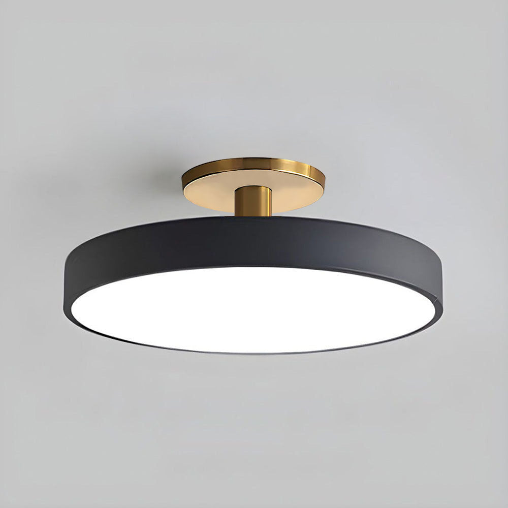 Modern Flush Mount Ceiling Light | 5.9×11.8–23.6 in | LED Rund Armatur | Hårdvara + Akryl | Brick by Brick Carvallo