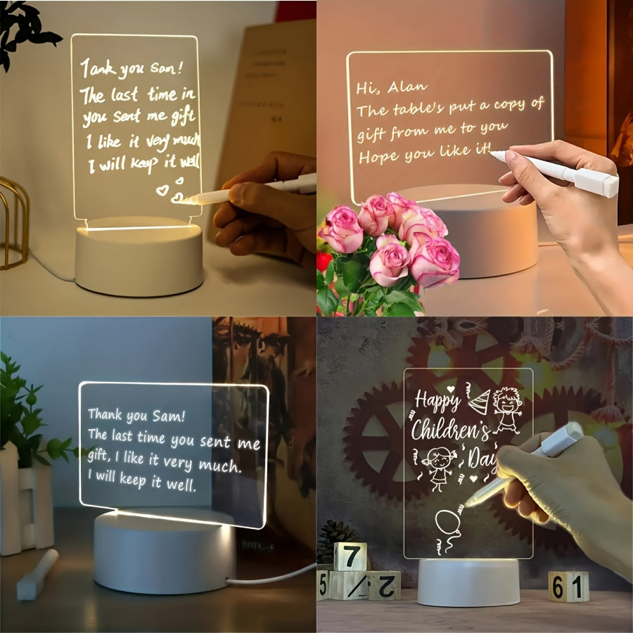 LumiBoard - Modern LED Skrivtavla Bordslampa med Penna Carvallo