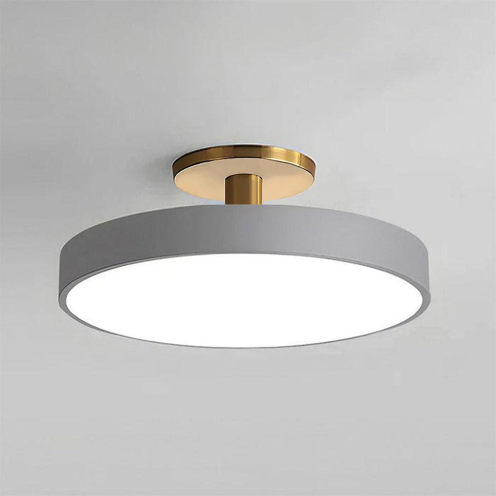 Modern Flush Mount Ceiling Light | 5.9×11.8–23.6 in | LED Rund Armatur | Hårdvara + Akryl | Brick by Brick Carvallo