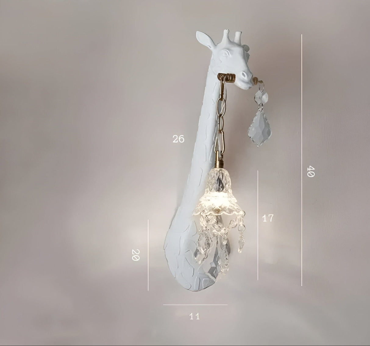 LuxeSafari Light - Dekorativ Giraff-LED-vägglampa Carvallo