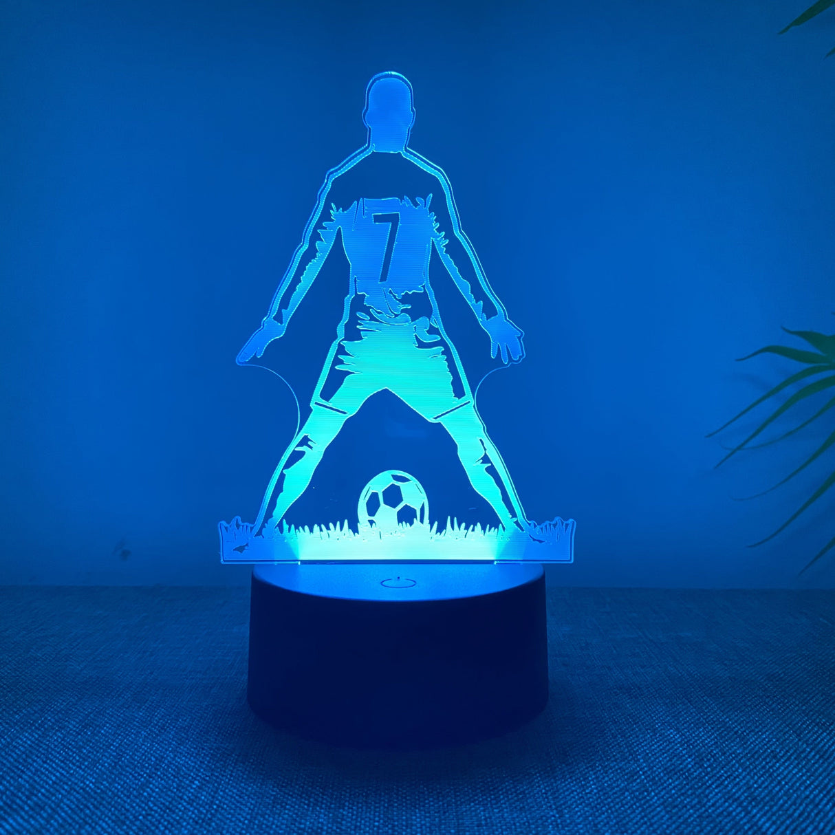 SportGlow - 3D Fotbollspelare LED Nattlampa med Färgändring Carvallo