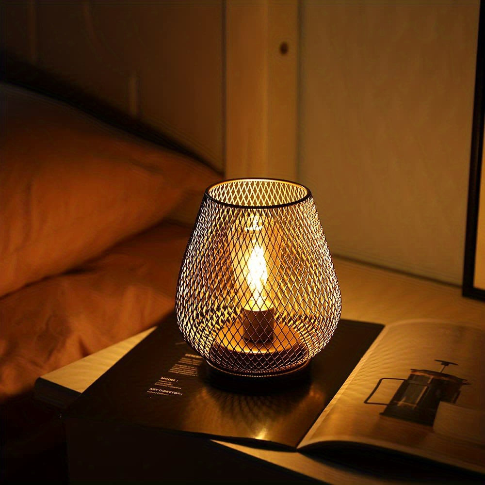 RusticMesh Bordslampa Set – Industriell Stil och Atmosfärisk Belysning Carvallo