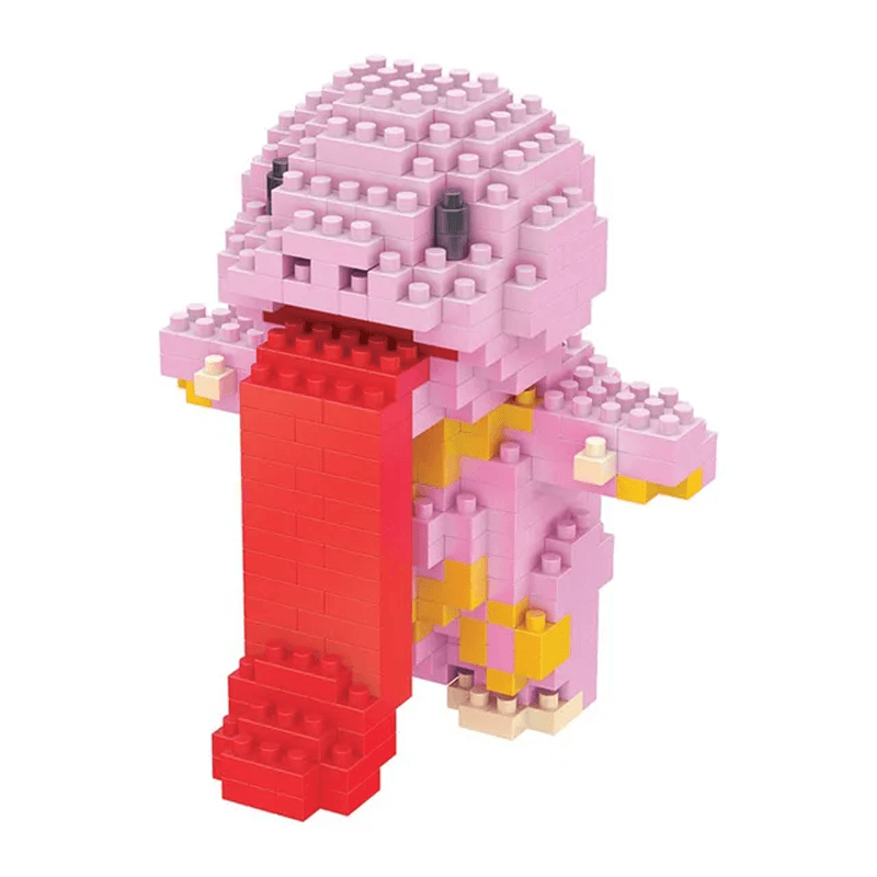 Poke Karaktärs Nanoblocks Anime Byggklossar-Byggsats-BB-Lickitung-Hemnix