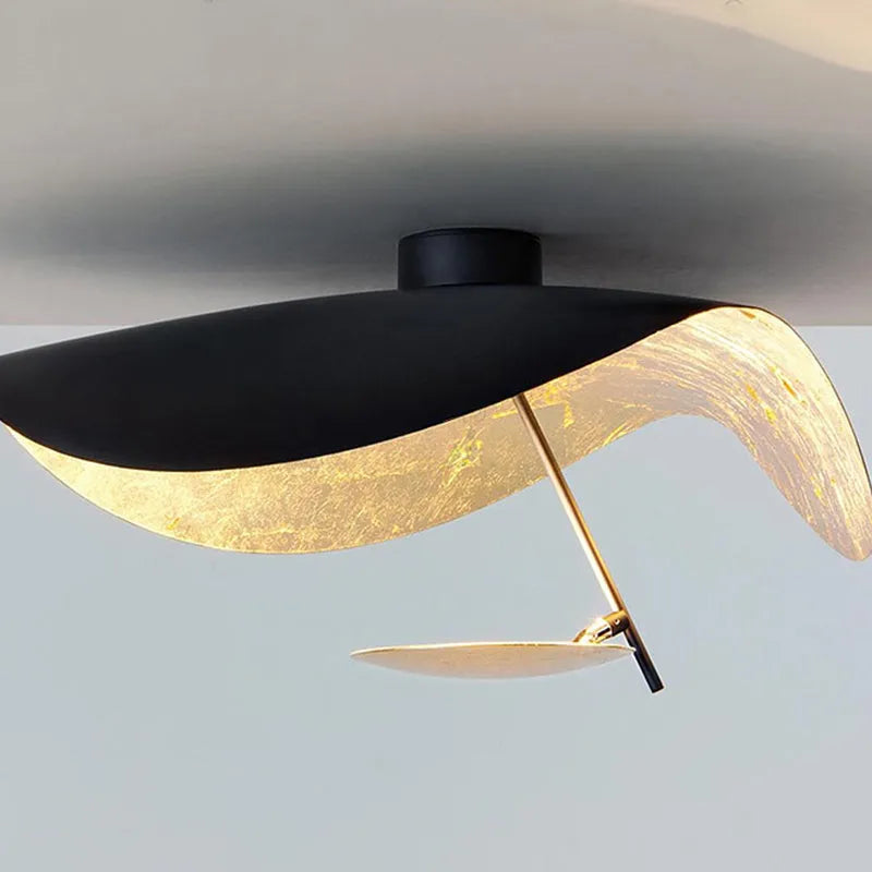 Taklampa Guldblad Modern Pendellampa Carvallo