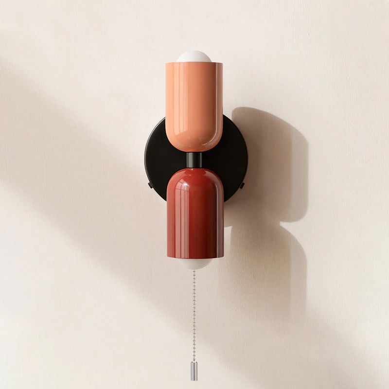 Vägglampa Modern Dubbel Glas Sconce Armatur Carvallo