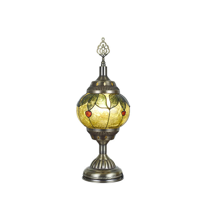 Vintage turkisk emalj järn bordslampa – tidlös One-Light Design MILA Sverige