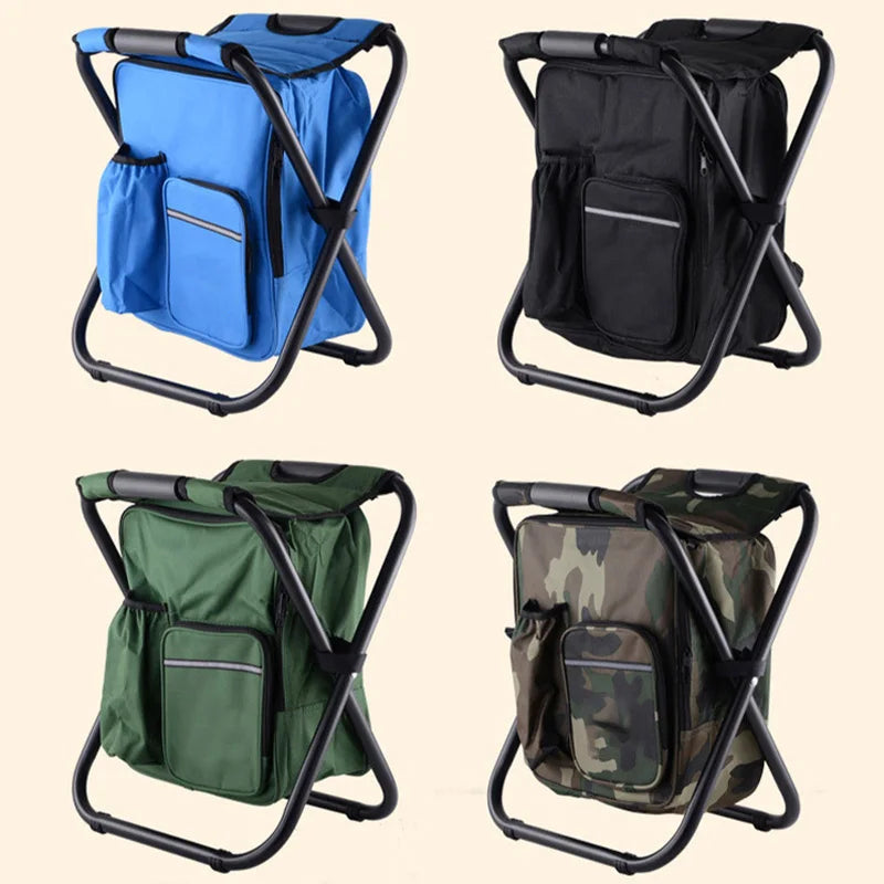 Carvallo Outdoor-Hocker TrekChill SeatCooler | Fällbar campingstol med integrerad kylbox | Vattentät & Bärbar | 150 kg belastningskapacitet Carvallo