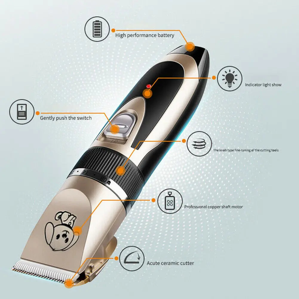 Låg brus husdjursklippare Carvallo