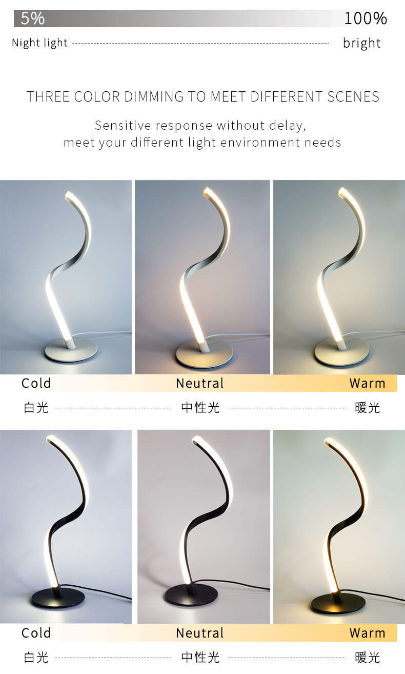 Elegant Touch-Control LED-bordslampa - Dimbar LED-bordslampa MILA Sverige