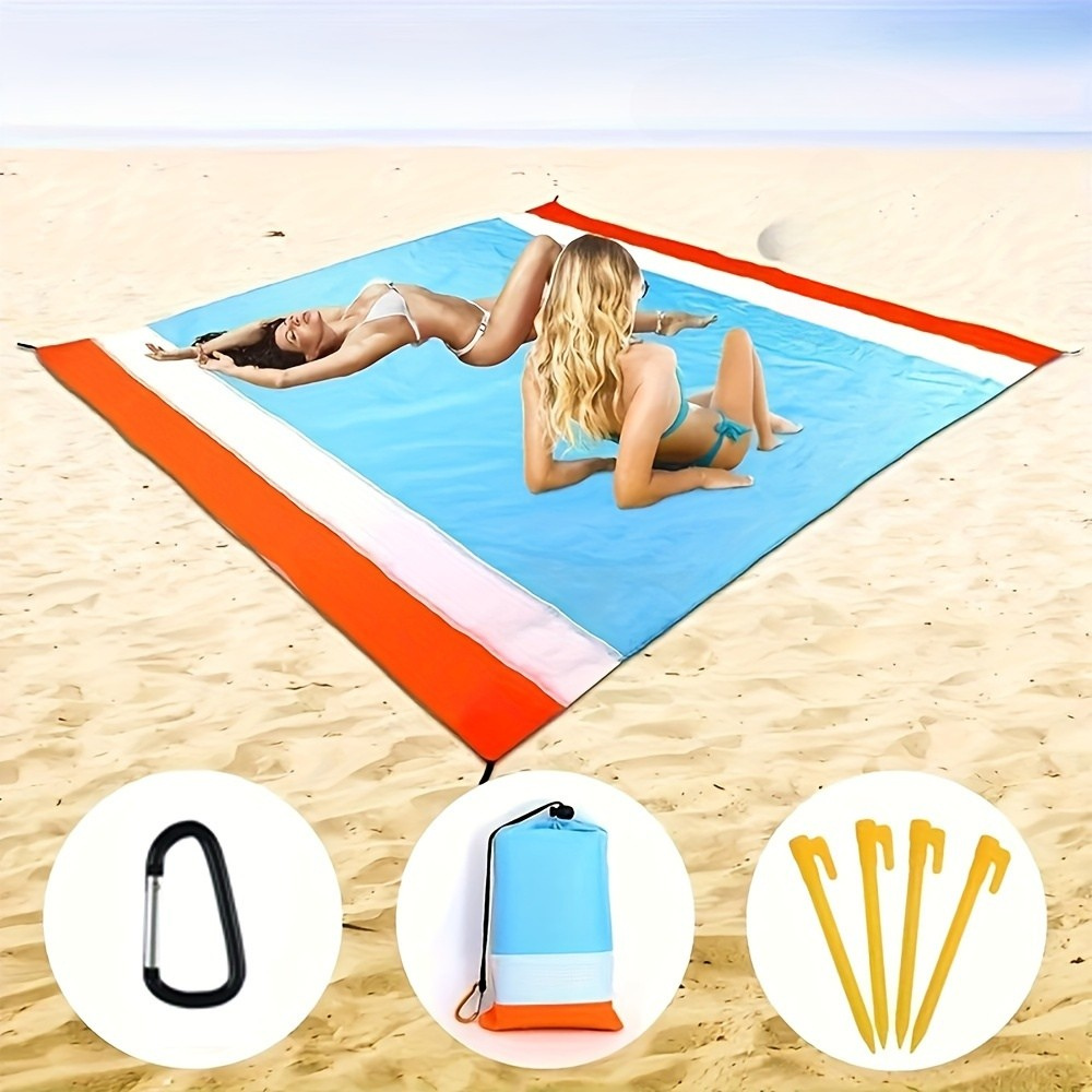 Vattentät Strandfilt | Sandfri Utomhusmatta för Camping Carvallo