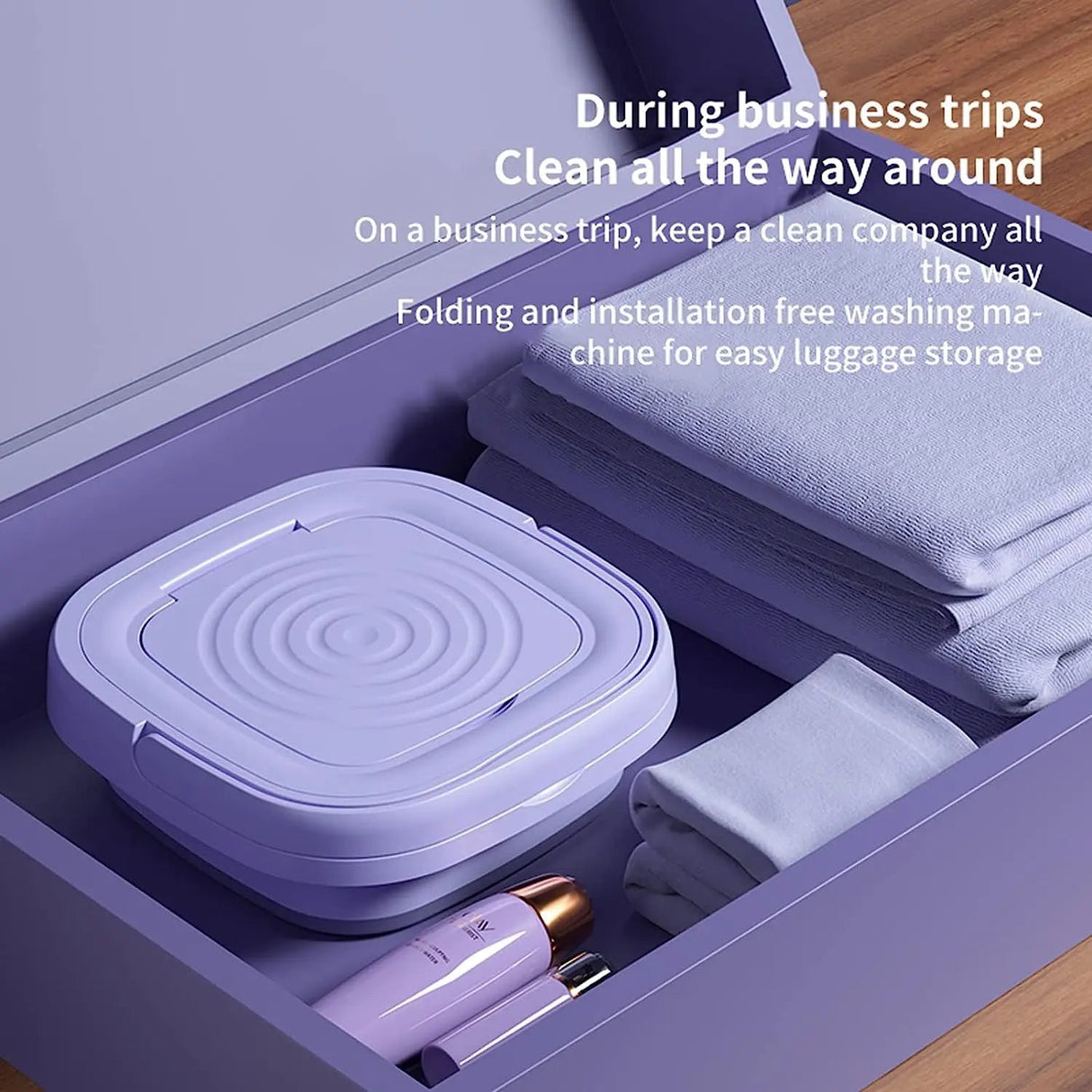 Hopfällbar bärbar tvättmaskin med centrifug | Mini klädestvättare Carvallo