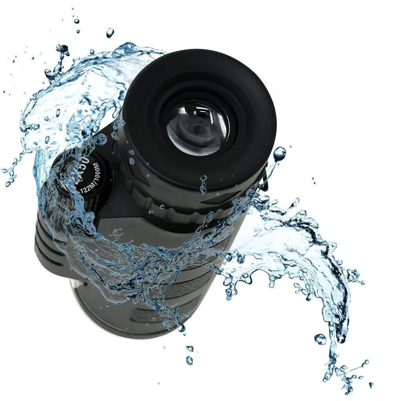 Carvallo FernZoom 12X Pro | 12x50 HD-teleskop med smartphone-hållare | Vattentät & kompakt | Idealisk för natur, resor & sport Carvallo